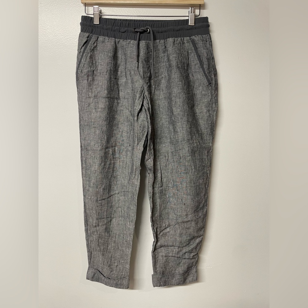 Athleta Bali Linen Ankle Pants size 6
